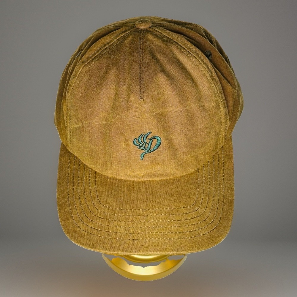 Duck Camp Waxed Cap Sandstone Hat Flying D Logo Snapback Hunting Fishing Mens OS